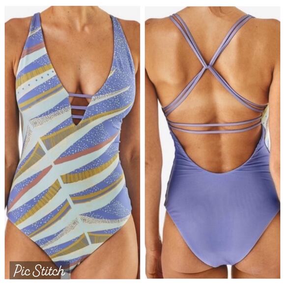 Patagonia Other - NWT Patagonia Extended Break Reversible One Piece Swimsuit in Engineered Fern